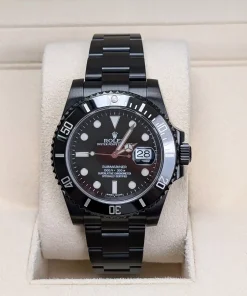 Alternative view of Rolex Submariner  40mm 116610LN Black Dial Black PVD Oyster Bracelet Watch