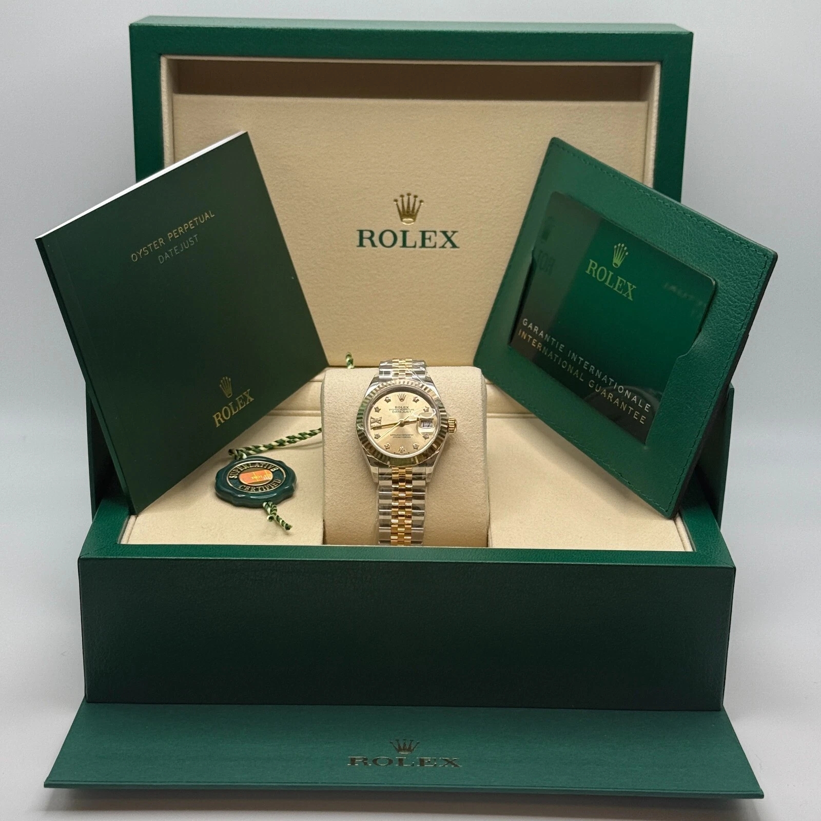 Rolex Lady-Datejust 28mm 279173 Champagne Diamond Dial Oyster Bracelet - Image 10