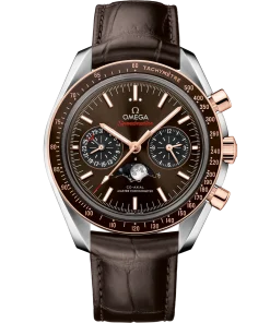 Omega Speedmaster Moonphase Brown Dial 44.25mm Stainless Steel Sedna™ gold Strap 304.23.44.52.13.001