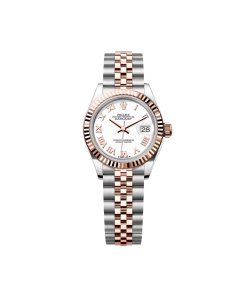 Rolex Lady-Datejust 28mm 279171 White Roman Oyster Stainless Steel and Rose Gold