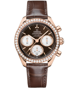 Omega Speedmaster 38 Brown Dial with 38mm Diamonds Sedna™18k Rose Gold Strap 324.58.38.50.63.001