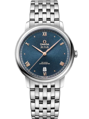 Omega De Ville Prestige 39.5mm Blue Dial Stainless Steel Bracelet 424.10.40.20.03.004