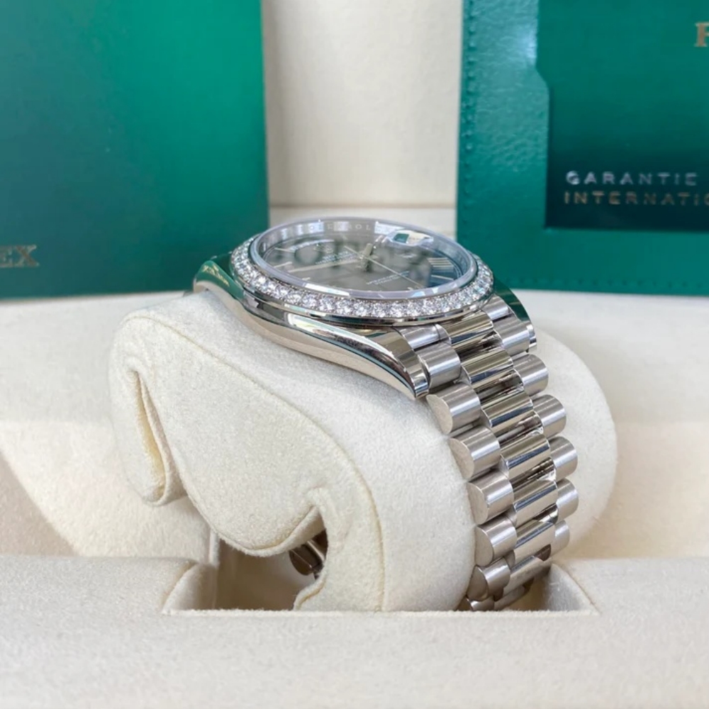 Rolex Day-Date 40mm 228349RBR-0005 Bright Blue Dial President Bracelet - Image 8