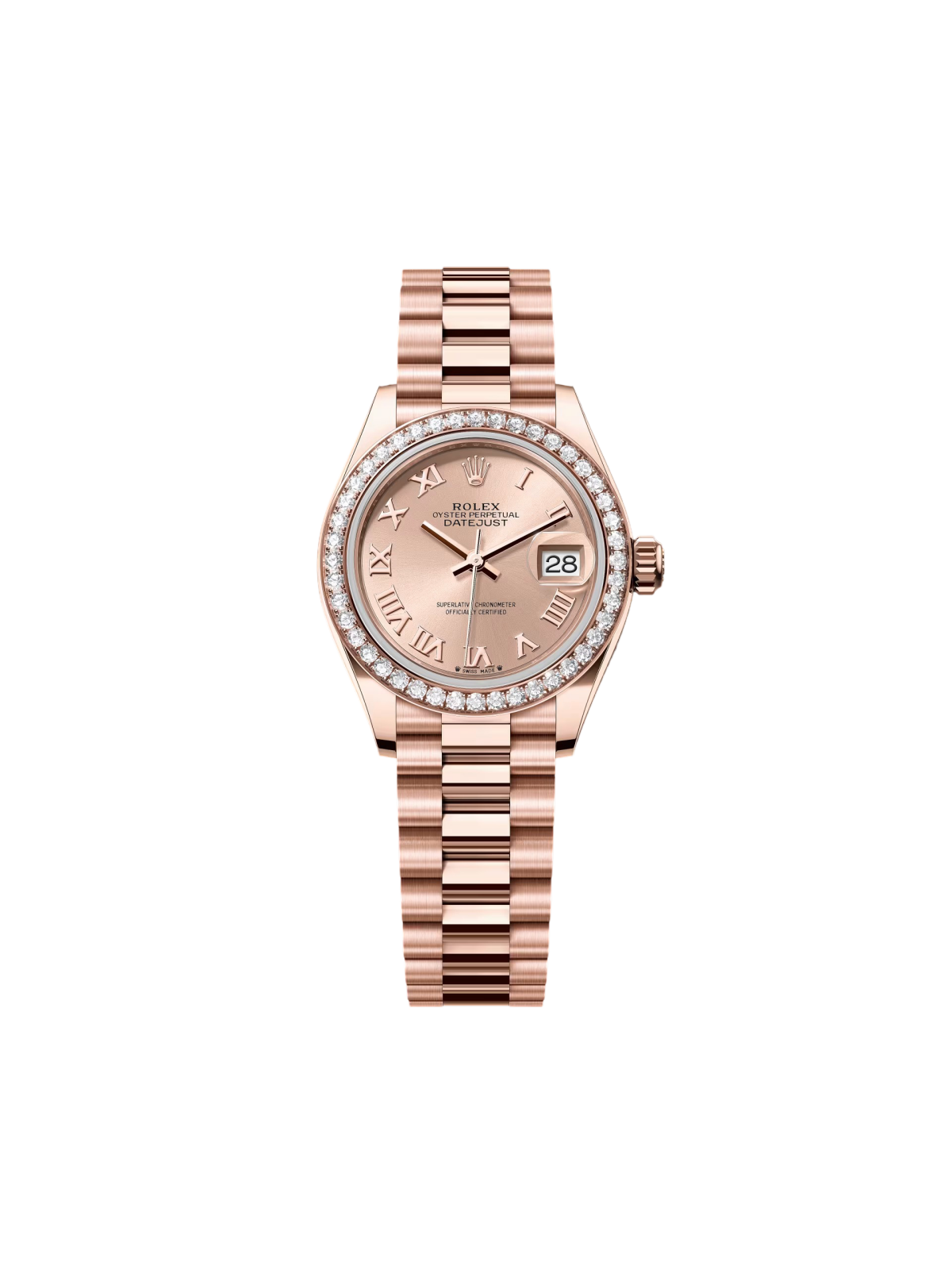 Rolex Lady-Datejust 28mm 279135RBR Rosé Roman Dial - Image 2