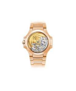 Alternative view of Patek Philippe Nautilus Rose Gold 7118-1R-010 with Golden Brown Opaline dial