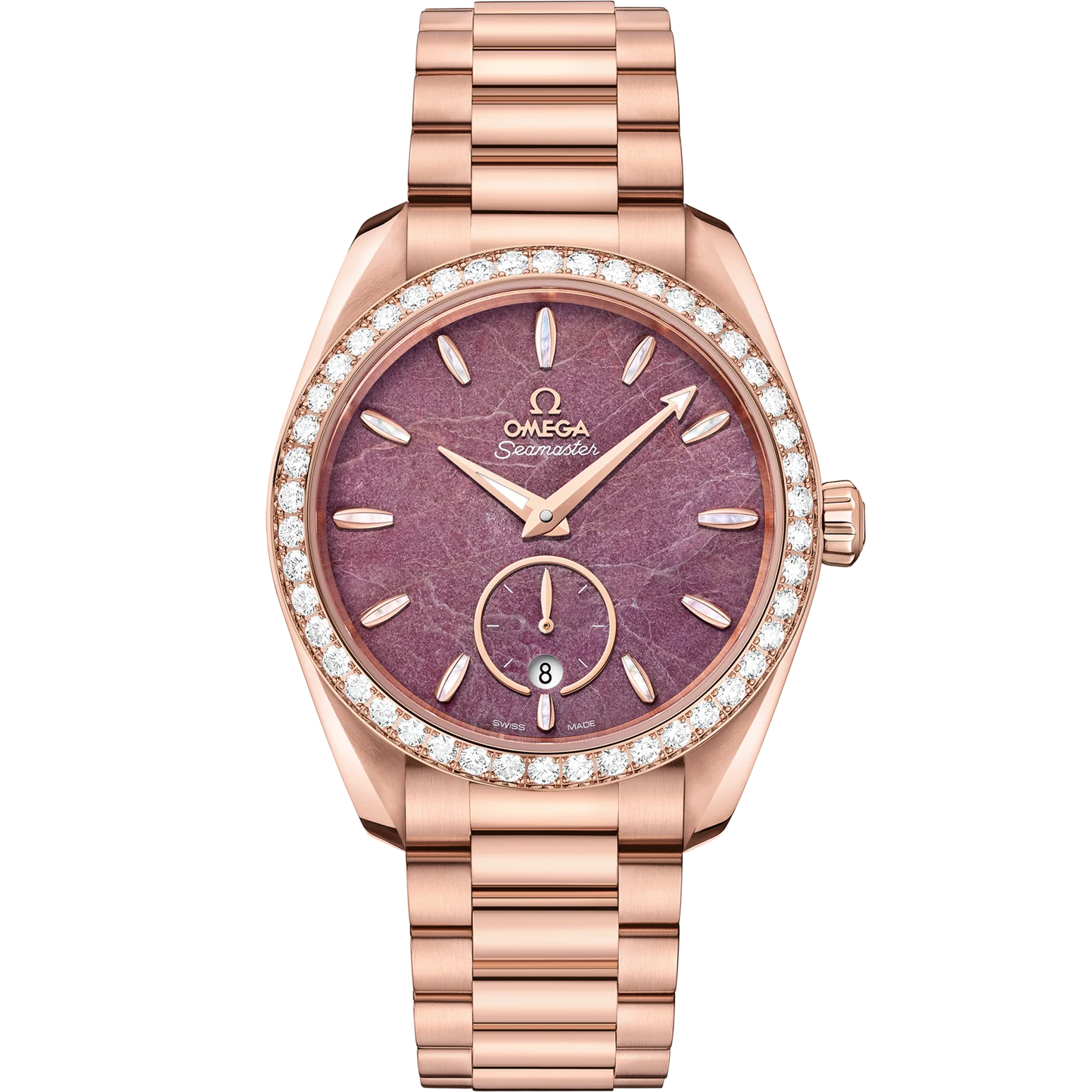 Omega Seamaster Aqua Terra 150M 38 mm Purple Dial Sedna™ 18k Rose Gold Bracelet 220.55.38.20.99.001