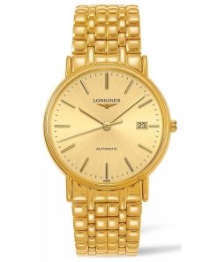Longines Men's L49212328 Presence Gold-Tone Stainless Steel Watch