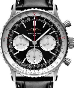 Alternative view of Breitling AB0137211B1P1 Navitimer B01 Black Dial - ??ew