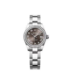 Rolex Lady-Datejust 28mm 279384RBR Dark Grey Dial Oyster Bracelet