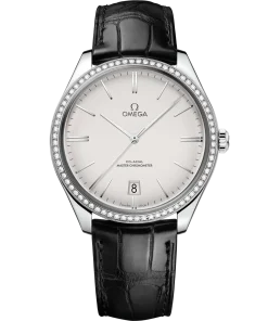 Omega De Ville Trésor 40mm Silver Dial with Diamonds Stainless Steel Strap 435.18.40.21.02.001
