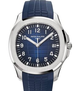 Patek Philippe Aquanaut Blue Dial 18K White Gold Men's Watch 5168G-001