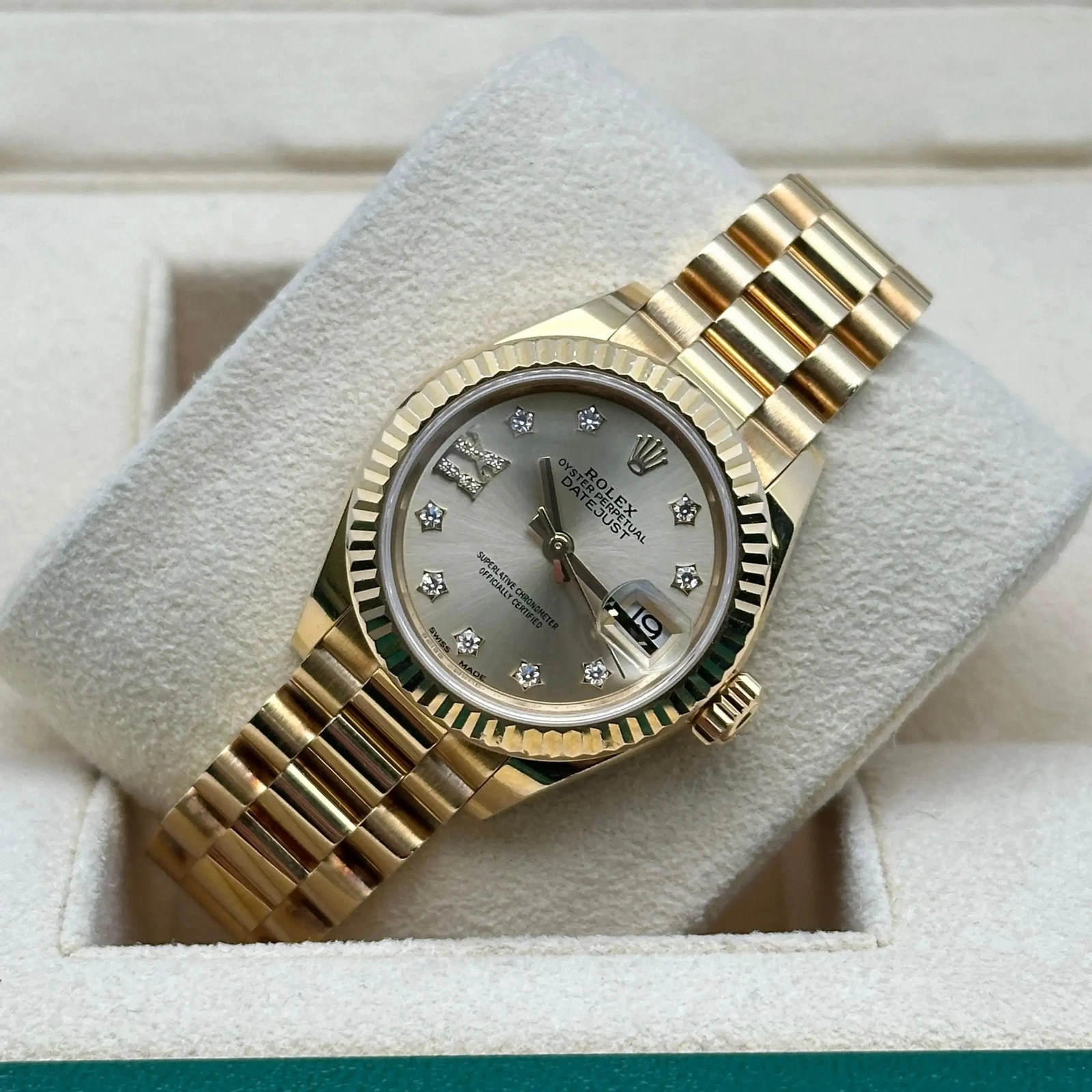 Rolex Lady-Datejust 28mm 279178 Champagne Diamond Dial - Image 7