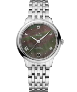 Omega De Ville Prestige 34 mm Grey Dial Stainless Steel Bracelet 434.10.34.20.07.001