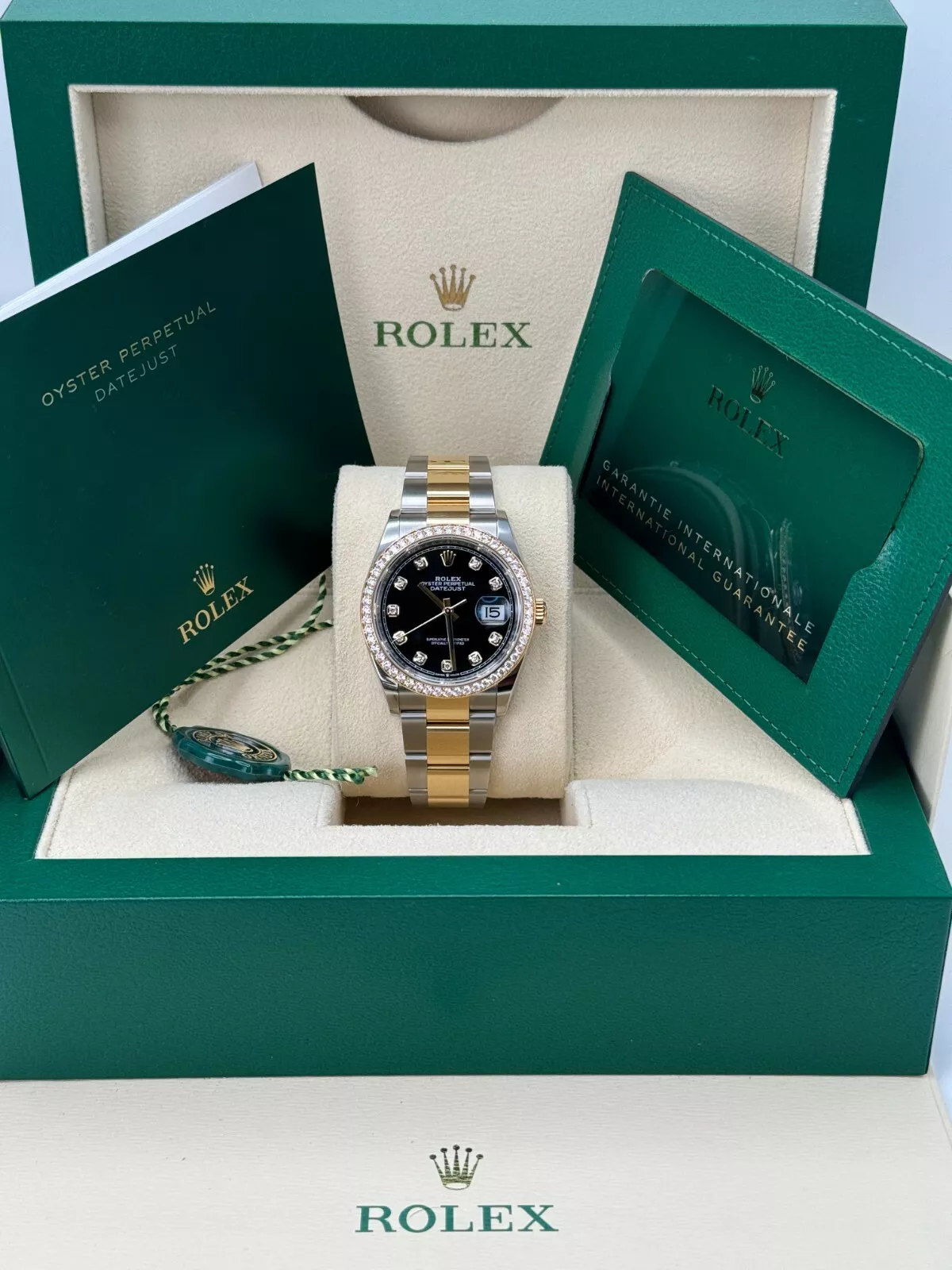 Rolex Datejust 36mm 126283 Bright Black Dial Oyster Bracelet Watch - Image 9