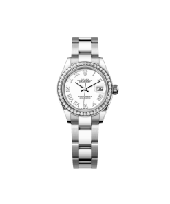 Rolex Lady-Datejust 28mm 279384RBR White Dial Oyster Bracelet