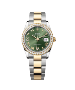 Alternative view of Rolex  Datejust 36mm 126283 Olive Green Dial Jubilee Bracelet Watch