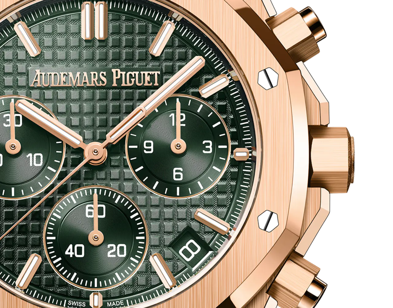 Audemars Piguet ROYAL OAK Pink Gold Khaki Green Dial CHRONOGRAPH 41mm - Image 2