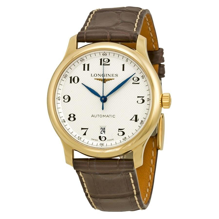 Longines Men's L26286783 Master Collection 18kt Yellow Gold Automatic Brown Leather Watch