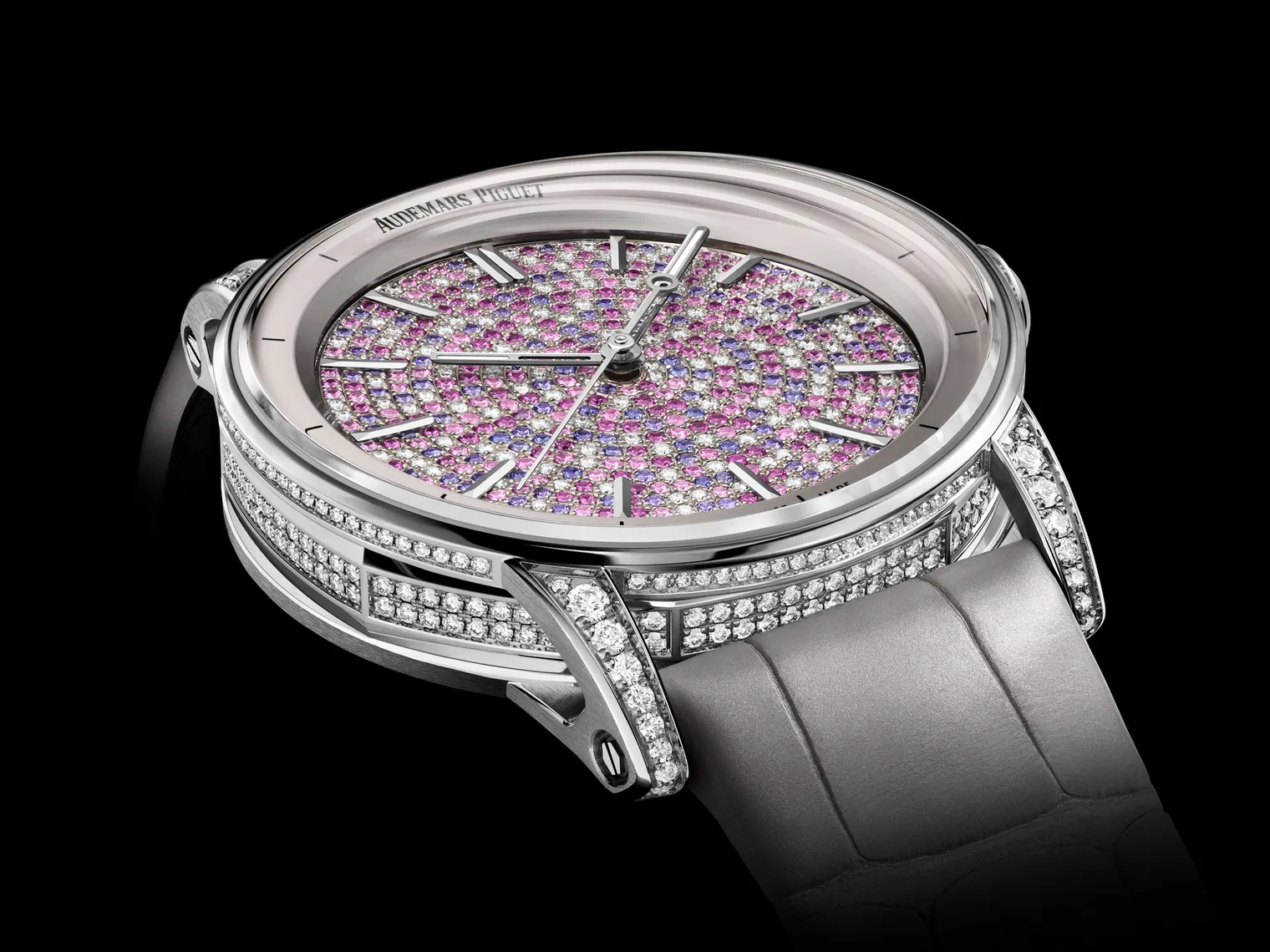Audemars Piguet Code 11.59 Selfwinding White Gold 38 mm Pink Sapphires & Diamond Dial | 77410BC.ZZ.D132CR.01 - Image 4