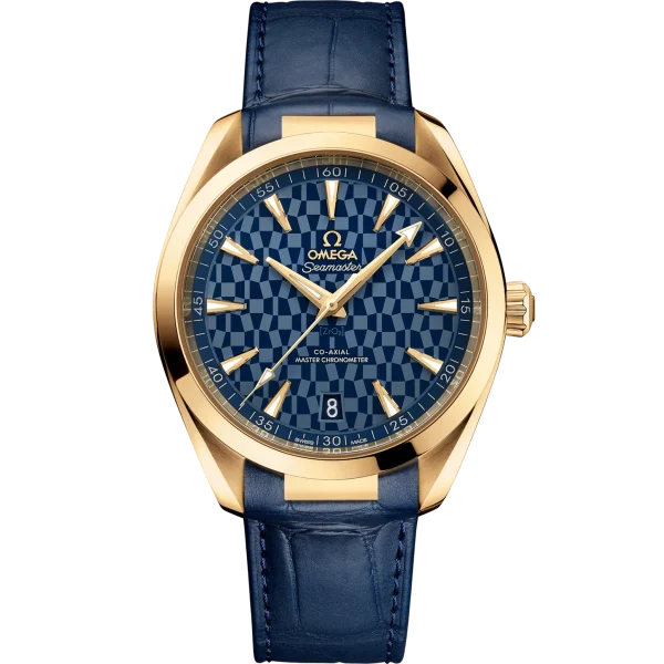 OMEGA Seamaster Aqua Terra 41mm Blue Dial 18k Yellow Gold Strap 522.53.41.21.03.001