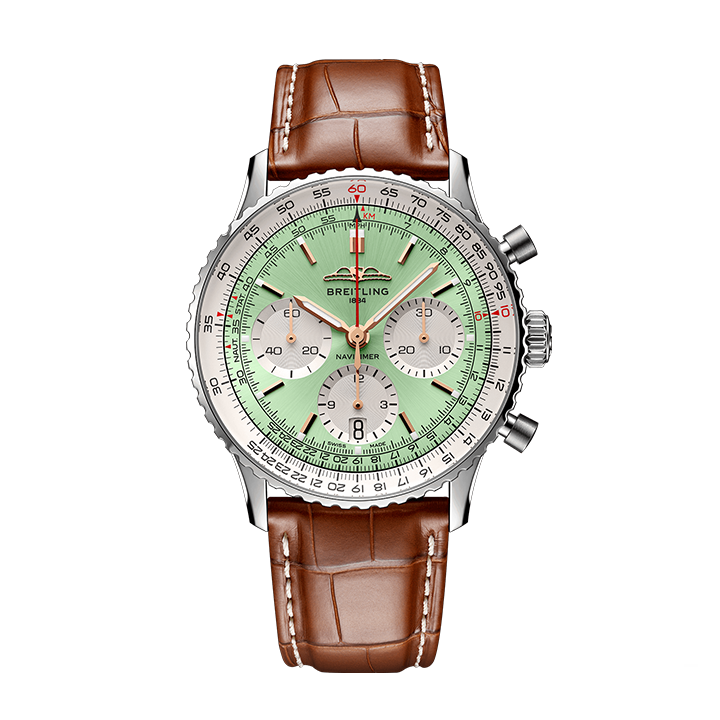 Breitling AB0139211L1P1 Navitimer B01 Green Dial - ??ew