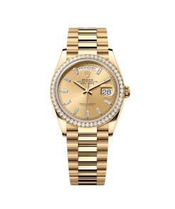 Rolex Day-Date 128348RBR-0080 Champagne Diamonds Dial 36mm