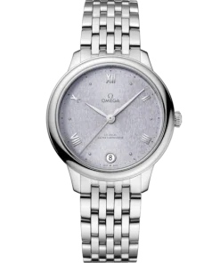 Omega De Ville Prestige 34mm Blue Dial Stainless Steel Bracelet 434.10.34.20.03.001
