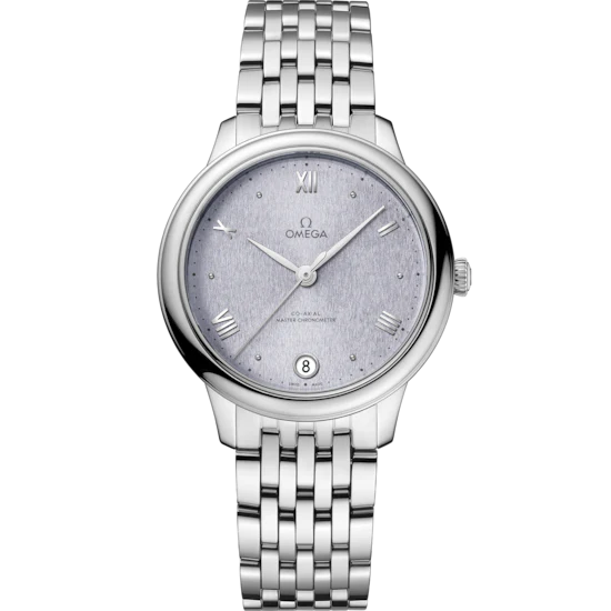 Omega De Ville Prestige 34mm Blue Dial Stainless Steel Bracelet 434.10.34.20.03.001