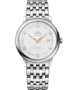 Omega De Ville Prestige 39.5mm Silver Dial Stainless Steel Bracelet 424.10.40.20.02.004