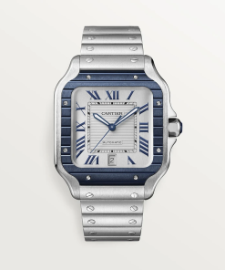 Cartier SANTOS Blue PVD Bezel 39.8mm