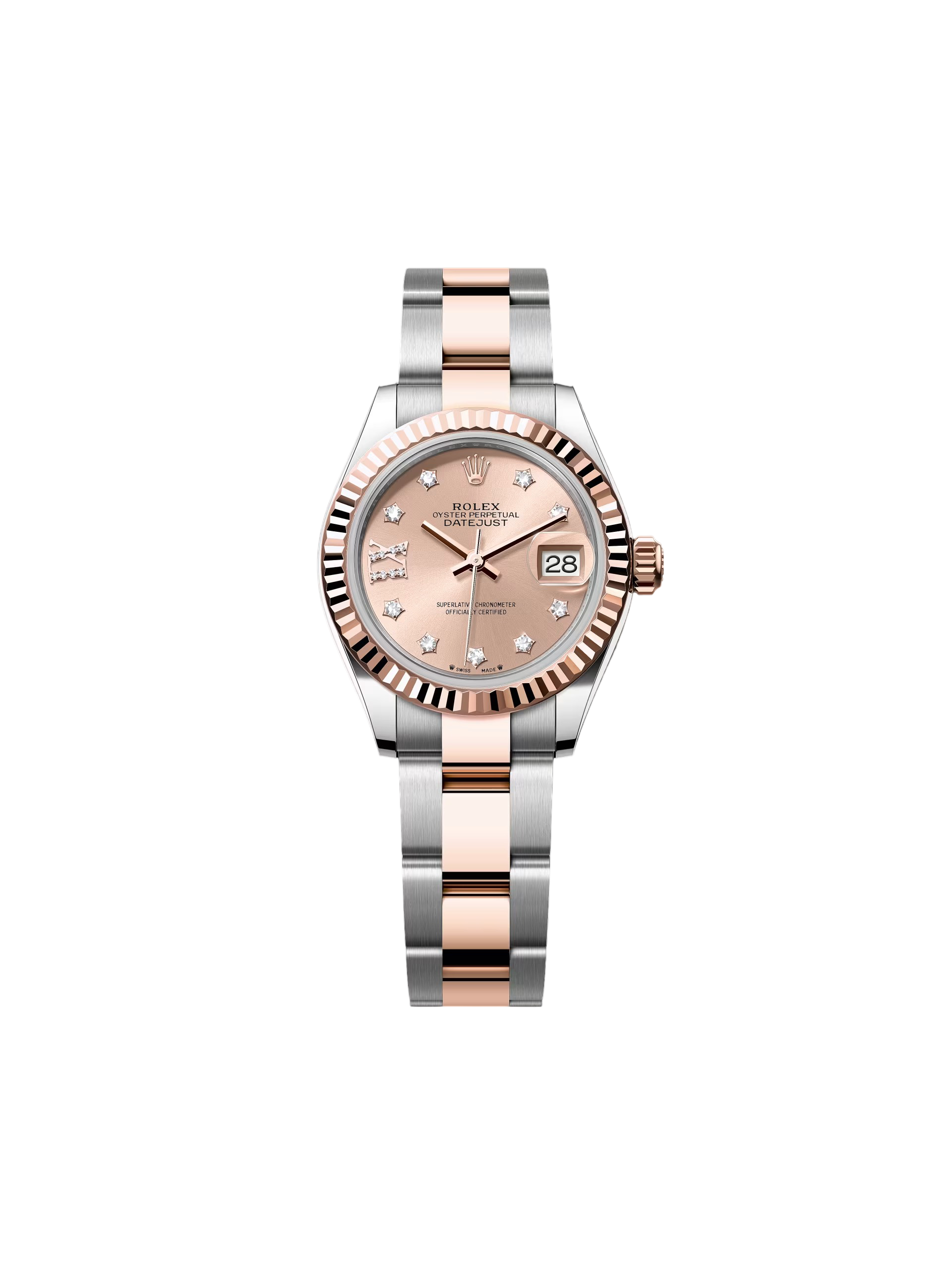 Rolex Lady-Datejust 28mm 279171 Rose-colour Diamond Set Oyster Stainless Steel and Rose Gold - Image 2