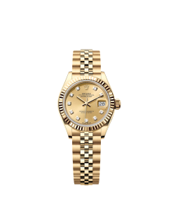 Alternative view of Rolex Lady-Datejust 28mm 279178 Champagne Diamonds Dial