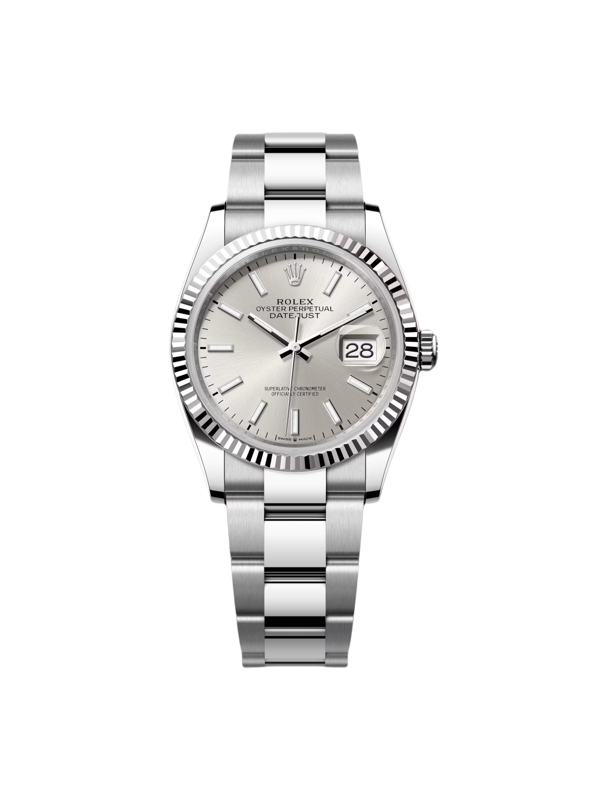 Rolex Datejust 36mm 126234 Silver Index Dial Oyster Stainless Steel