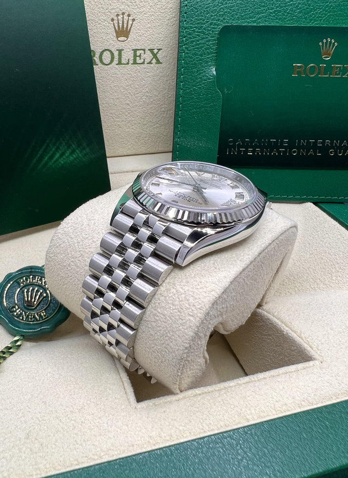 Rolex Datejust 36mm 126234 White Roman Dial Oyster Stainless Steel Mens - Image 6