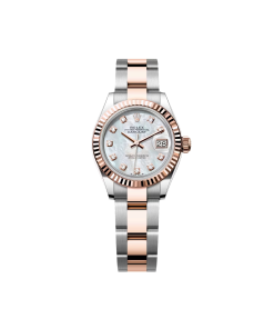 Alternative view of Rolex Lady-Datejust 28mm 279171 White Mother Of Pearl Diamond Oyster Stainless Steel and Rose Gold
