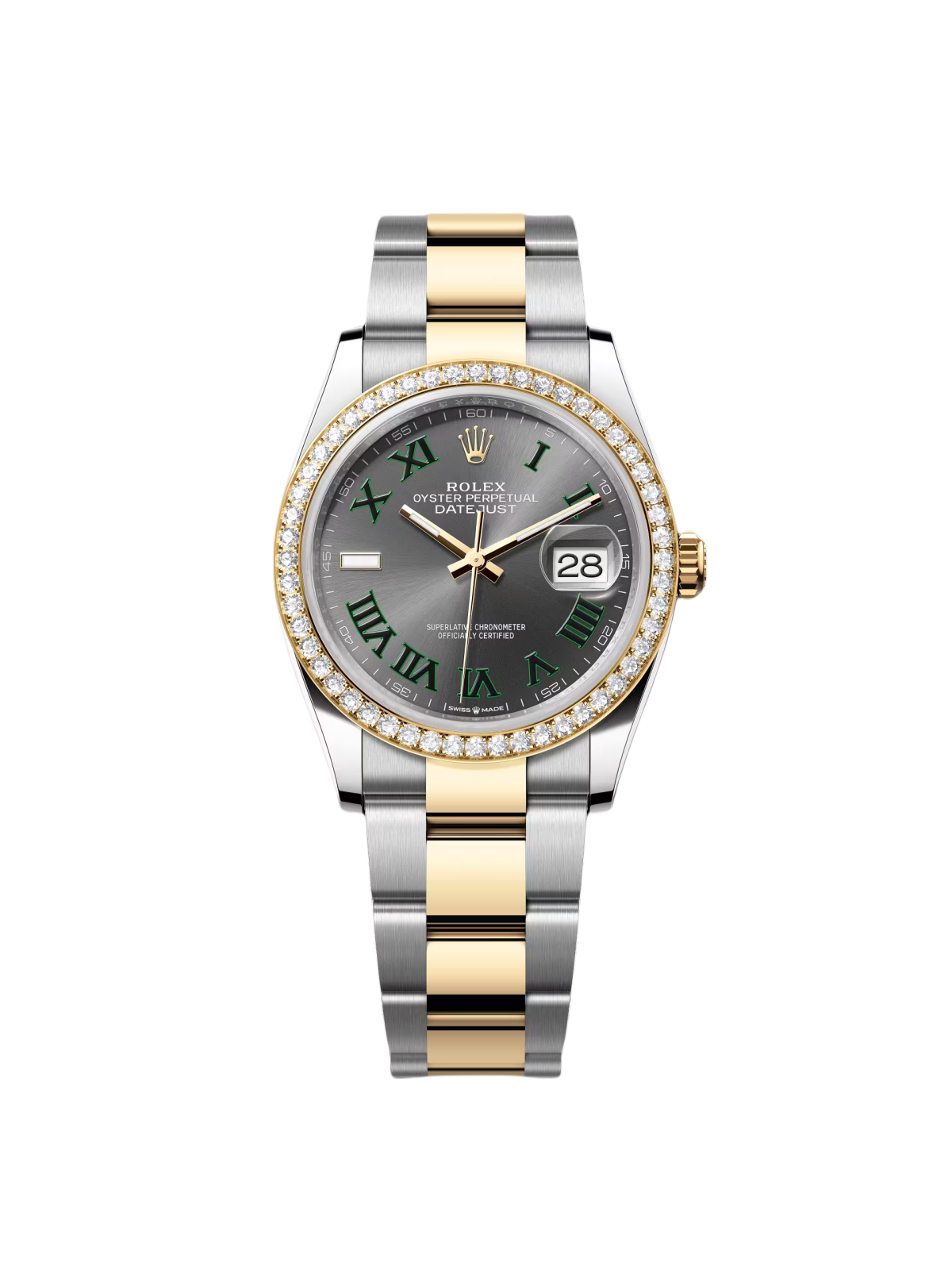Rolex Datejust 36mm 126283 Wimbledon Slate Dial Jubilee Bracelet Watch - Image 2