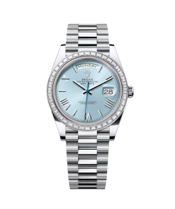 Rolex Day-Date 40mm 228396TBR-0030 Ice Blue Roman Dial