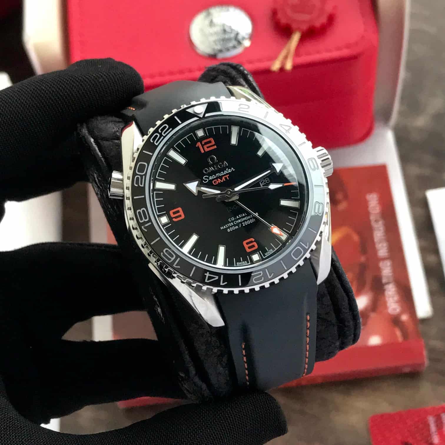 Omega Seamaster Planet Ocean Co-Axial GMT Automatic Men's Watch 43.5mm 232.32.44.22.01.002 - Image 3