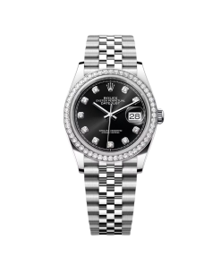 Rolex  Datejust 36mm 126284 Black Dial Jubilee bracelet