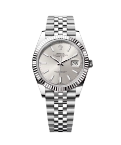 Rolex Datejust 41mm 126334 Silver Index Jubilee Stainless Steel Mens Watch
