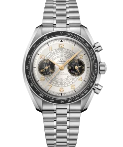 Omega Speedmaster Chronoscope Silver Dial 43mm Stainless Steel Bracelet 522.30.43.51.02.001