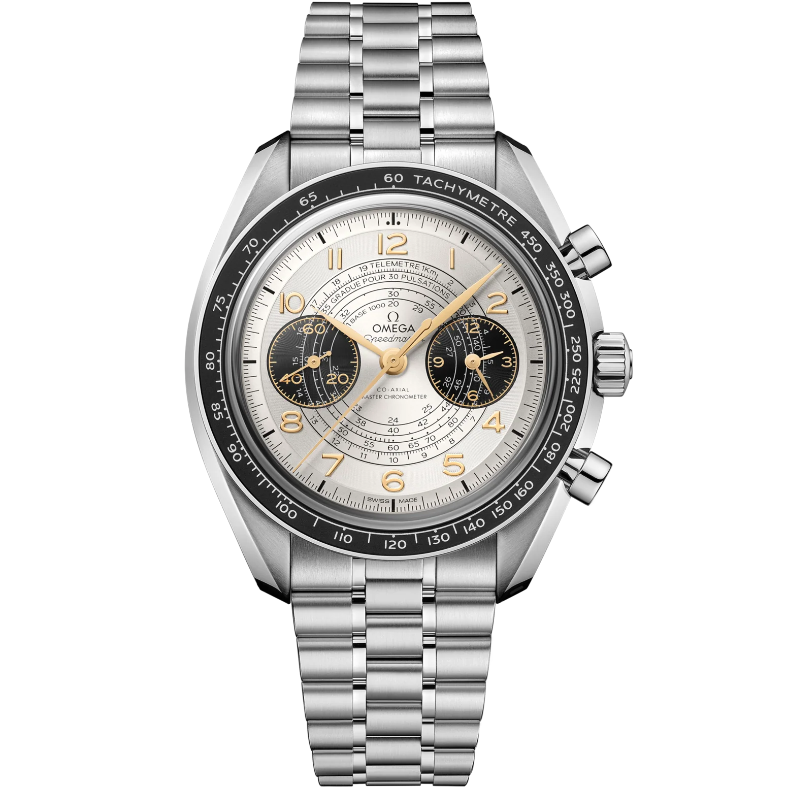 Omega Speedmaster Chronoscope Silver Dial 43mm Stainless Steel Bracelet 522.30.43.51.02.001
