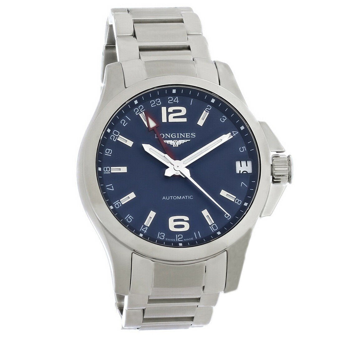 Longines Men's L3.687.4.99.6 Conquest Stainless Steel Watch