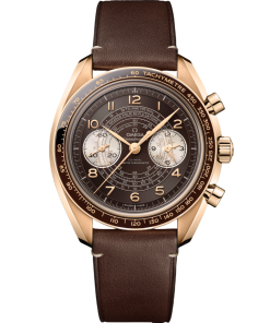 Omega Speedmaster Chronoscope Brown Dial 43mm Bronze gold Strap 329.92.43.51.10.001