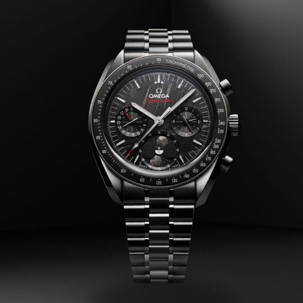 Omega Speedmaster Moonphase Steel Black Meteorite Dial 43mm 304.30.43.52.01.001