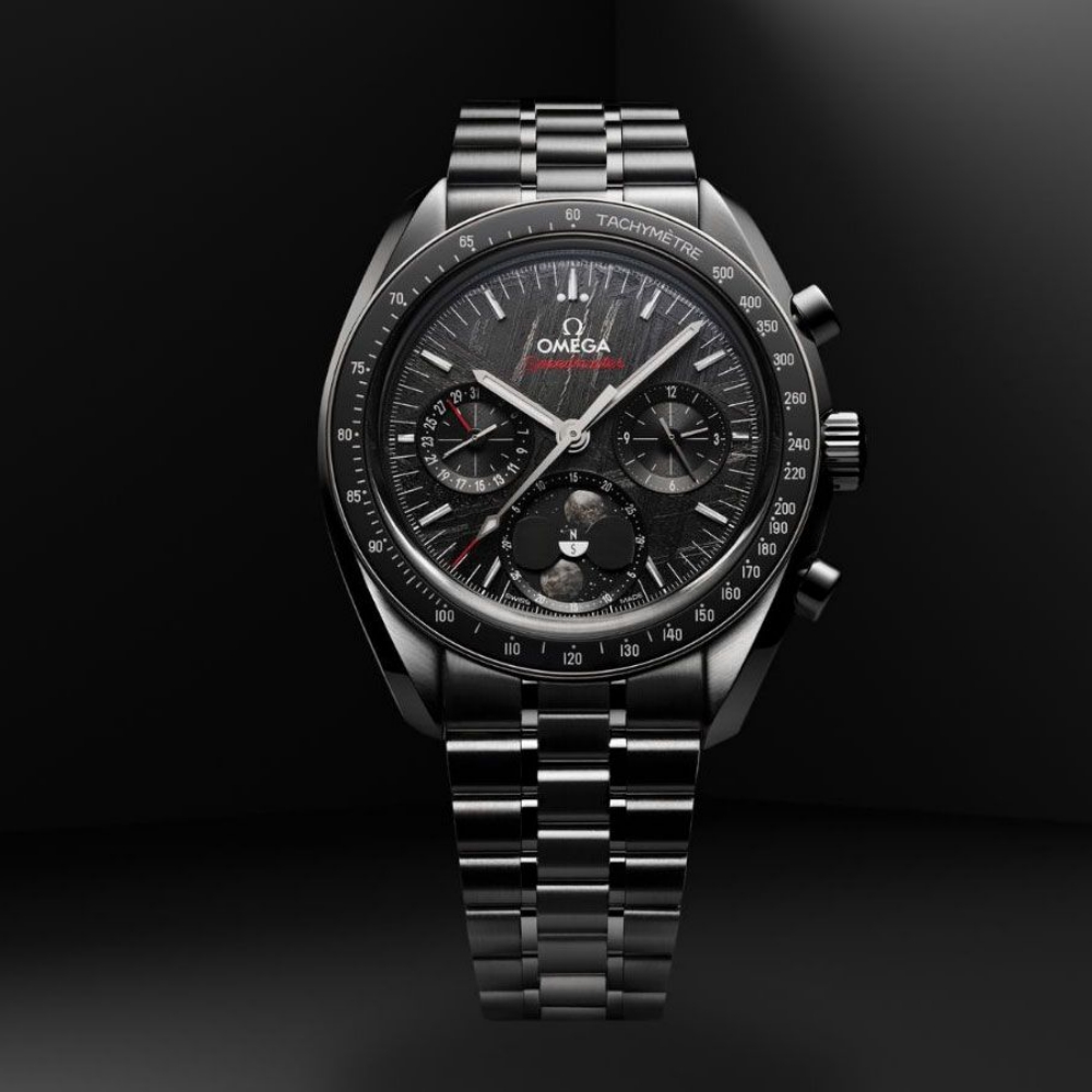 Omega Speedmaster Moonphase Steel Black Meteorite Dial 43mm 304.30.43.52.01.001 - Image 4