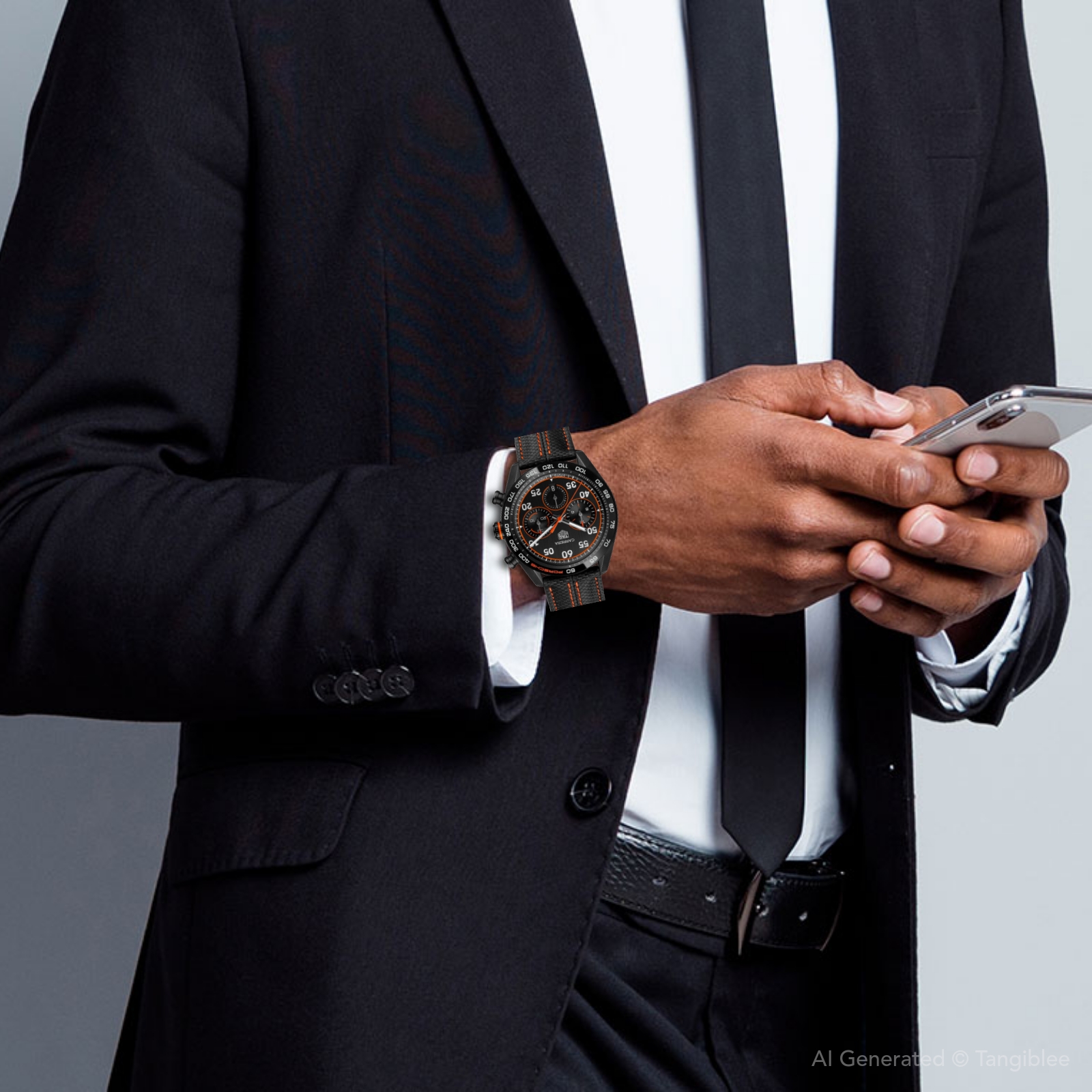 TAG Heuer Carrera Chronograph x Porsche Orange Racing Men's Watch CBN2A1M.FC6526 - Image 6