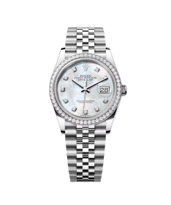 Alternative view of Rolex  Datejust 36mm 126284 Mother-of-Pearl Dial Oyster Bracelet