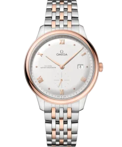 Omega De Ville Prestige 41mm Silver Dial Stainless Steel and Sedna™ 18k Rose Gold Bracelet 434.20.41.20.02.001