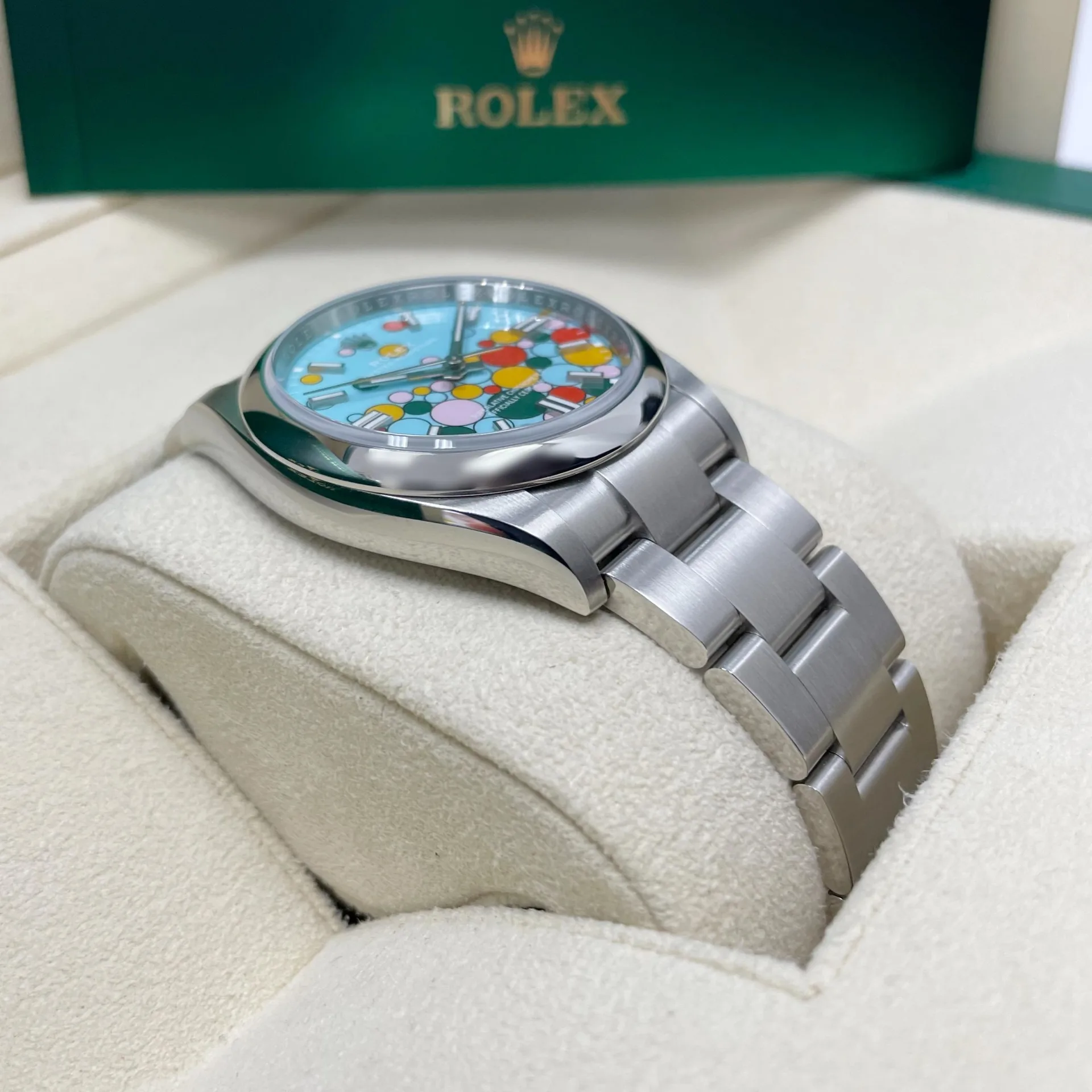 Rolex Oyster Perpetual 36mm 126000-0009 Turquoise Celebration Dial Oyster Bracelet - Image 5